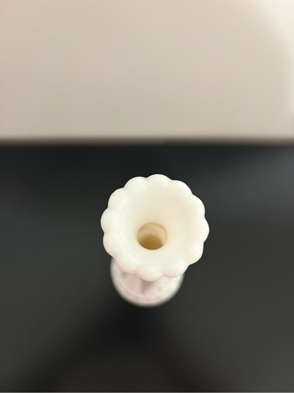 Milk Glass Flower Vase - Picture 5 of 8
